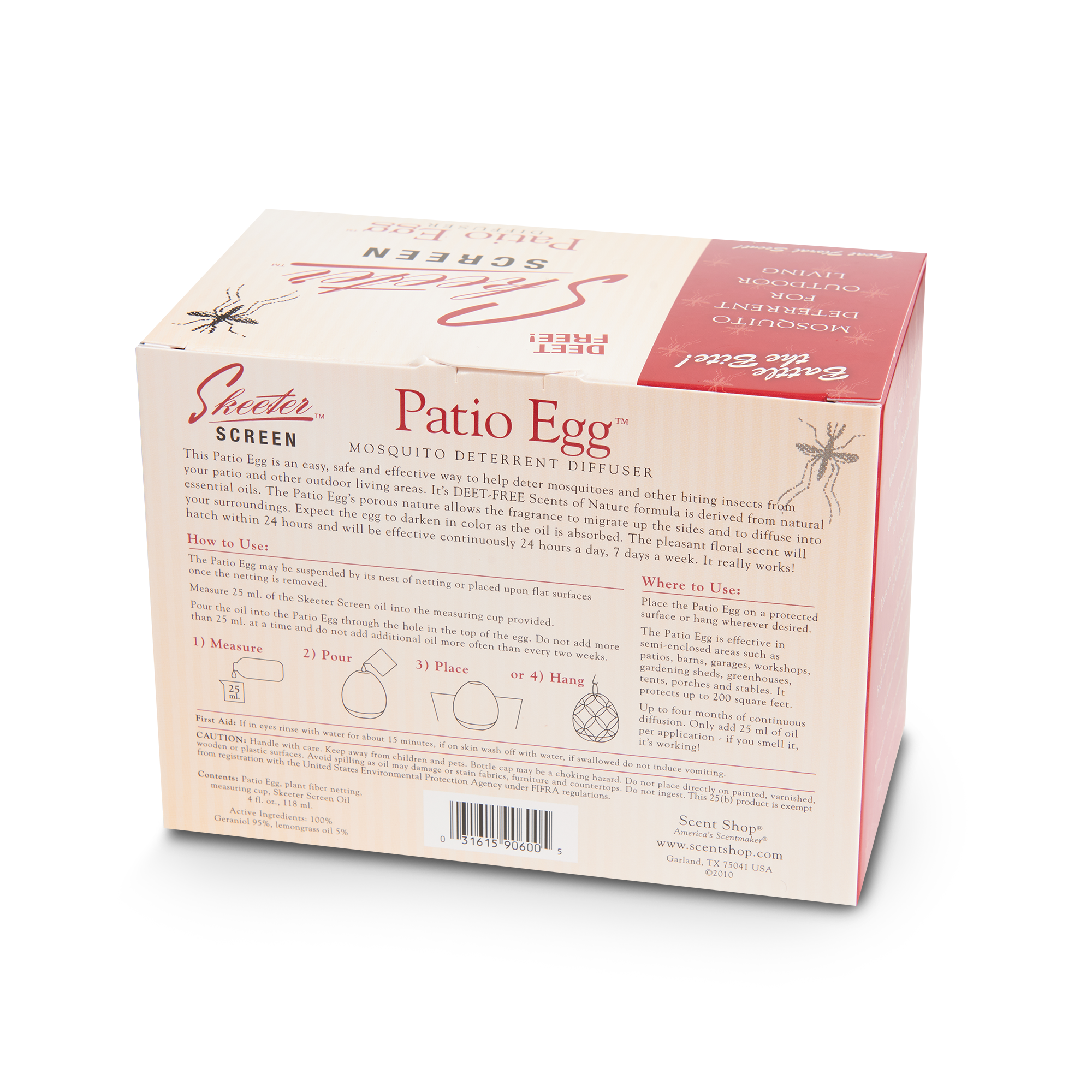 Skeeter Screen Bundle: Patio Egg & Yard Sticks